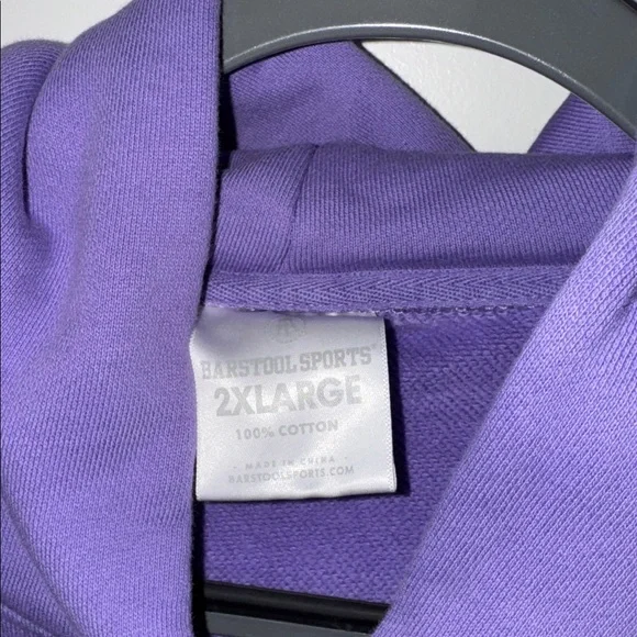 Purple Hoodie and Sweatpants with Embossed Logo - Picture 3 of 8